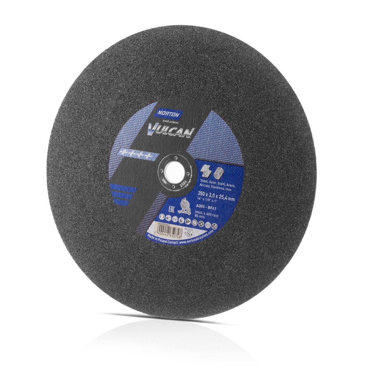 Disco Taglio Acciaio Inox 350mm - Per Tagli Precisi Su Metallo | Foro 25.4mm | Professionale