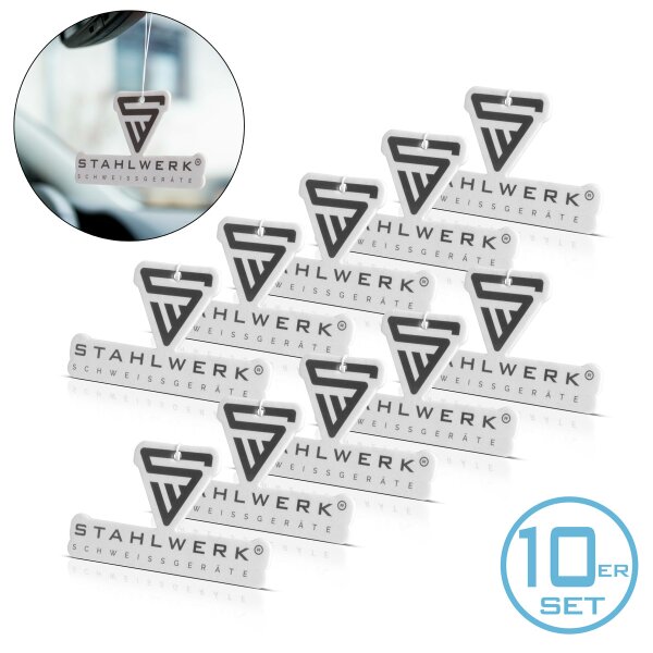 STAHLWERK Auto luchtverfrisser set van 10 geurboom | autogeur | wonderboom | geurhanger | voertuiggeur