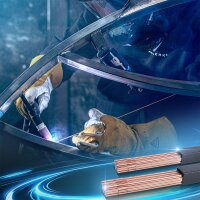 STAHLWERK Zestaw pretów spawalniczych  TIG ER70S-G3 stal / Ø 1,6 i Ø 2,4 x 500 mm 2 kg wraz z pudelkiem do przechowywania