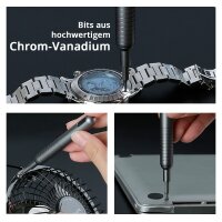 Set di cacciaviti di precisione STAHLWERK PSS-51 ST Set per meccanica di precisione da 51 pezzi | utensile di precisione | cacciavite di precisione | cacciavite di precisione con set di punte in cromo vanadio