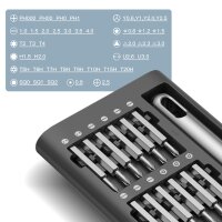 Set di cacciaviti di precisione STAHLWERK PSS-51 ST Set per meccanica di precisione da 51 pezzi | utensile di precisione | cacciavite di precisione | cacciavite di precisione con set di punte in cromo vanadio