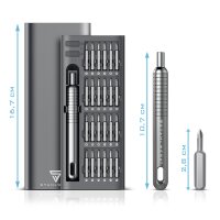 Set di cacciaviti di precisione STAHLWERK PSS-51 ST Set per meccanica di precisione da 51 pezzi | utensile di precisione | cacciavite di precisione | cacciavite di precisione con set di punte in cromo vanadio