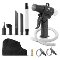 STAHLWERK DSB-90 ST Perslucht-zuig-/ blaaspistool Omkeerbaar reinigingspistool met zuig- en blaasfunctie | Zuigpistool | Blaaspistool | Perslucht- blaaspistool | Perslucht-stofzuiger met stofzak