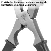 STAHLWERK MIG MAG Schweißzange MSZ-203 ST 8" | 203 mm Langversion 4-in-1 Düsenzange | Schweißerzange | Spezialzange für MIG MAG Schweißbrenner