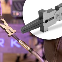 STAHLWERK MIG MAG Schweißzange MSZ-203 ST 8" | 203 mm Langversion 4-in-1 Düsenzange | Schweißerzange | Spezialzange für MIG MAG Schweißbrenner