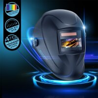 STAHLWERK casco de soldador autom&aacute;tico WORKER casco de soldador 3 en 1 | pantalla de soldador | m&aacute;scara de soldador con reproducci&oacute;n fiel del color, oscurecimiento autom&aacute;tico DIN 4 a DIN 13