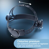 STAHLWERK casco per saldatura automatico WORKER Casco per saldatura 3 in 1 | schermo per saldatura | maschera per saldatura con resa cromatica reale, oscuramento automatico da DIN 4