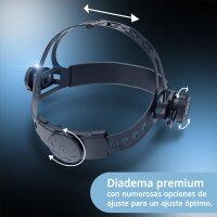 STAHLWERK casco de soldador autom&aacute;tico WORKER casco de soldador 3 en 1 | pantalla de soldador | m&aacute;scara de soldador con reproducci&oacute;n fiel del color, oscurecimiento autom&aacute;tico DIN 4 a DIN 13