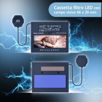 STAHLWERK casco per saldatura automatico WORKER Casco per saldatura 3 in 1 | schermo per saldatura | maschera per saldatura con resa cromatica reale, oscuramento automatico da DIN 4