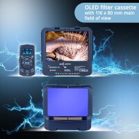 STAHLWERK MASTER Automatick&aacute; sv&aacute;recsk&aacute; prilba 3 v 1 s d&aacute;lkov&yacute;m ovl&aacute;d&aacute;n&iacute;m, sklopn&yacute;m hled&iacute;m, vernou reprodukc&iacute; barev, pamet&iacute; &uacute;loh, automatick&yacute;m ztmaven&iacute;m DIN 4 až DIN 14 a optickou tr&iacute;dou 1/1/1/1.