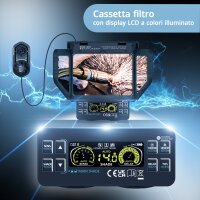 STAHLWERK Casco automatico per saldatura SPLIT Casco per saldatura 3 in 1 con campo visivo di 180&deg;, display a colori LCD, riproduzione dei colori reali, memoria dei lavori, oscuramento automatico da