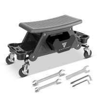 STAHLWERK In työpajatuoli WRS-185, jonka kantavuus on 185 kg Työpajatuoli | työpajatuoli | työpajatuoli | työpajatuoli | työpajatuoli, jossa on laatikko, säilytyslokerot, kevyesti liikkuvat pyörät ja