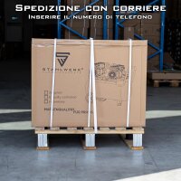 STAHLWERK ST-2010 Pro compressore con 10 bar | 10,8 hp | 8 kW | 1050 l/min | 200 l serbatoio compressore daria oil-free | compressore a pistoni | compressore silenzioso | compressore whisper con