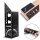 STAHLWERK mitre angle ruler with stop and drilling jig 3D angle | carpenters angle | aluminum angle | mitre gauge | protractor for precise measuring, scribing, marking and drawing