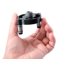 STAHLWERK Dowel jig set with drill bushes and drill bits 3 | 4 | 5 | 6 | 7 | 8 | 9 | 10 mm Self-centering dowel aid | dowel jig | drilling template | drilling guide | drilling aid | drilling jig for