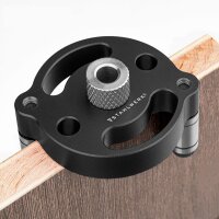 STAHLWERK Dowel jig set with drill bushes and drill bits 3 | 4 | 5 | 6 | 7 | 8 | 9 | 10 mm Self-centering dowel aid | dowel jig | drilling template | drilling guide | drilling aid | drilling jig for