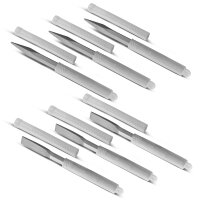 STAHLWERK Mejselsæt med 6 stk. med 3 flade mejsler og 3 spidse mejsler 17 x 260 mm sekskantet sokkel til nedbrydningshammer | mejselhammer | mejselhammer | slaghammer | borehammer | nedbrydningshammer