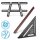 STAHLWERK Ruler set with multi-angle measuring ruler, triangular ruler and angle triangle with stop for precise measuring, scribing, marking and drawing