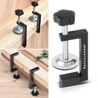 STAHLWERK G-klämmor set om 4 för träbearbetning | G-klämma | skruvklämmor | skruvklämmor för säker fixering av arbetsstycken | DIY | möbelmontering