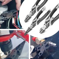 STAHLWERK Tangenset van 3 met combinatietang schuin- en rondsnijtang van hoogwaardig chroom-vanadium