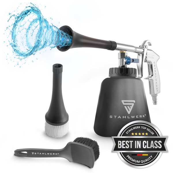 STAHLWERK RP-90 ST Compressed Air Cleaning Gun with whirl Effect | Effective Compressed Air Cleaner | Interior Cleaner | Wash Gun | Automotive Blow-Off Gun for Efficient Surface Cleaning