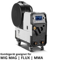B-Ware: STAHLWERK Schwei&szlig;ger&auml;t MIG MAG 270 Digital IGBT 4-in-1 Schutzgas-Schwei&szlig;ger&auml;t | Inverter mit 270 A, Spot-Funktion, synergischem Drahtvorschub, 4-Rollen-Antrieb, FLUX, Lift TIG und MMA | ARC Funktion