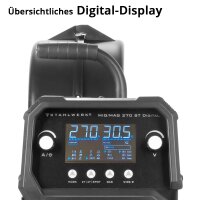 B-Ware: STAHLWERK Schwei&szlig;ger&auml;t MIG MAG 270 Digital IGBT 4-in-1 Schutzgas-Schwei&szlig;ger&auml;t | Inverter mit 270 A, Spot-Funktion, synergischem Drahtvorschub, 4-Rollen-Antrieb, FLUX, Lift TIG und MMA | ARC Funktion