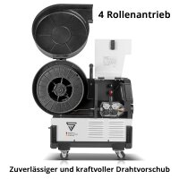 B-Ware: STAHLWERK Schwei&szlig;ger&auml;t MIG MAG 270 Digital IGBT 4-in-1 Schutzgas-Schwei&szlig;ger&auml;t | Inverter mit 270 A, Spot-Funktion, synergischem Drahtvorschub, 4-Rollen-Antrieb, FLUX, Lift TIG und MMA | ARC Funktion