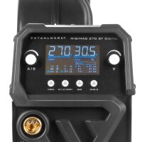 B-Ware: STAHLWERK Schwei&szlig;ger&auml;t MIG MAG 270 Digital IGBT 4-in-1 Schutzgas-Schwei&szlig;ger&auml;t | Inverter mit 270 A, Spot-Funktion, synergischem Drahtvorschub, 4-Rollen-Antrieb, FLUX, Lift TIG und MMA | ARC Funktion