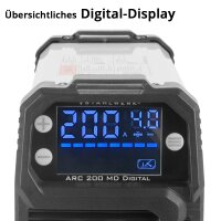 B-Ware: STAHLWERK Schwei&szlig;ger&auml;t ARC 200 MD Digital - DC MMA | E-Hand| Lift-TIG Inverter mit 200 Ampere, Digital-Display, IGBT Technologie und Single-Board