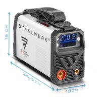 B-Ware: STAHLWERK Schwei&szlig;ger&auml;t ARC 200 MD Digital - DC MMA | E-Hand| Lift-TIG Inverter mit 200 Ampere, Digital-Display, IGBT Technologie und Single-Board