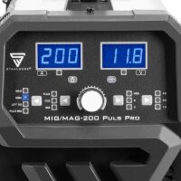 B-Ware: STAHLWERK MIG/MAG 200 Puls Pro IGBT-Schwei&szlig;ger&auml;t Vollsynergisches 5 in 1 Kombiger&auml;t mit echten 200 Ampere / F&uuml;lldraht, MIG MAG, ARC MMA, Lift TIG, MIG Puls f&uuml;r Aluminium Schwei&szlig;en