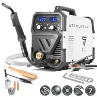 STAHLWERK MIG MAG 200 ST PLUS gas-shielded welding machine | IGBT inverter with 200 A, synergic wire feed, FLUX, Lift-TIG and MMA | ARC function
