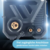 STAHLWERK Schweißgerät MIG MAG 200 ST PLUS Vollausstattung Schutzgas-Schweißgerät | IGBT Inverter mit 200 A, synergischem Drahtvorschub, FLUX-, Lift-TIG- und MMA | ARC-Funktion