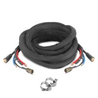 STAHLWERK MIG MAG intermedio Confezione di tubi flessibili raffreddati ad acqua da 20 m con sezione di 95 mm2 e spina a 10 poli per saldatrici MIG MAG