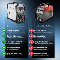 STAHLWERK Schutzgas-Schweißgerät AC/DC WIG 200 Puls Pro Digital | IGBT Inverter mit 200 Ampere, ARC/MMA Funktion, Job-Speicher, Puls-und Spot-Funktion, geeignet für Alu und Dünnblech