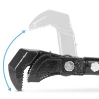 STAHLWERK Tangnøglesæt med 2 stk. 450/600 mm (18"/24") Selvjusterende rørnøgle | rørnøgle | monteringsnøgle | rørnøgle | hurtignøgle | multifunktionsnøgle lavet af krom vanadium