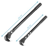 STAHLWERK Tangnøglesæt med 2 stk. 450/600 mm (18"/24") Selvjusterende rørnøgle | rørnøgle | monteringsnøgle | rørnøgle | hurtignøgle | multifunktionsnøgle lavet af krom vanadium