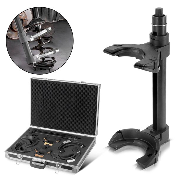 STAHLWERK jousipuristin 1,5 t puristusvoimalla Jousipuristin | auton kokoonpanopuristin | viritystyökalu | sisäinen jousipuristin | jousipuristintyökalu auton iskunvaimentimien asentamiseen ja irrottamiseen