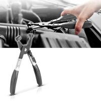 STAHLWERK alicates para abrazaderas de manguera Juego de 9 piezas de alicates para abrazaderas de manguera | alicates para abrazaderas | alicates para abrazaderas | herramienta de instalación