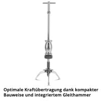 STAHLWERK Zestaw sciagaczy do lozysk  z mlotkiem slizgowym 5-czesciowy zestaw sciagaczy | Specjalne narzedzie do profesjonalnego demontazu lozysk wewnetrznych i zewnetrznych, kól zebatych