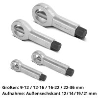 STAHLWERK set di spaccadadi 9-36 mm Set di spaccadadi da 4 pezzi | allenta dadi | apri dadi | spacca dadi | strumento per allentare i dadi stretti