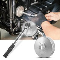 STAHLWERK sada klíčů na olejové filtry 23dílná sada nářadí na výměnu oleje s hliníkovou sadou víček olejových filtrů, oboustranným ráčnovým a kroužkovým klíčem | klíč na víčka olejových filtrů | speciální nářadí pro výměnu oleje ve vozidle