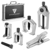 STAHLWERK pallonivelen ulosvetosarja 5-osainen pallonivelen ulosvedin | sidontatangon ulosvedin | pallonivelen ulosvedin | pallonivelen työkalu | ajoneuvon erikoistyökalu | erikoistyökalu
