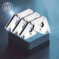STAHLWERK 6 x magnetisk svetsvinkel 45&deg; x 90&deg; x 135&deg;, 22,6 kg / 50 lbs set om 6 st