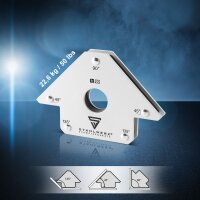 STAHLWERK 4 x magnetic welding angle 45&deg; x 90&deg; x 135&deg;, 22.6 kg / 50 lbs set of 4