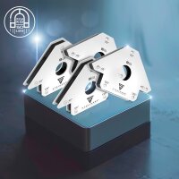 STAHLWERK 4 x magnetic welding angle 45&deg; x 90&deg; x 135&deg;, 22.6 kg / 50 lbs set of 4