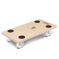 STAHLWERK Vogn TR-250 ST med 250 kg bæreevne og slidstærke drejelige hjul 58 x 29 cm Platformvogn | Transportvogn | Møbelvogn | Rullebræt | Håndvogn | Transportvogn