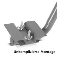 STAHLWERK Chariot TRS-250 ST avec poignée Capacité de charge 250 kg et roues pivotantes caoutchoutées 58 x 29 cm Chariot plate-forme | Chariot de transport | Rouleur de meubles | Planche à roulettes | Chariot manuel | Certifié TÜV + GS