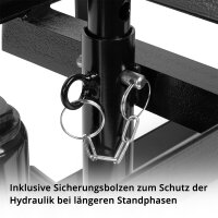 B-Ware : STAHLWERK Rampe daccès hydraulique GTH-14 ST avec capacité de charge de 5 tonnes Rampe daccès avec cric | Rampe auto réglable en hauteur | Rampe voiture | Rampe voiture